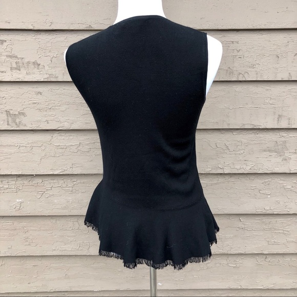 🔥HP! Theory Briselle tank top sweater fringe hem! - Picture 5 of 7